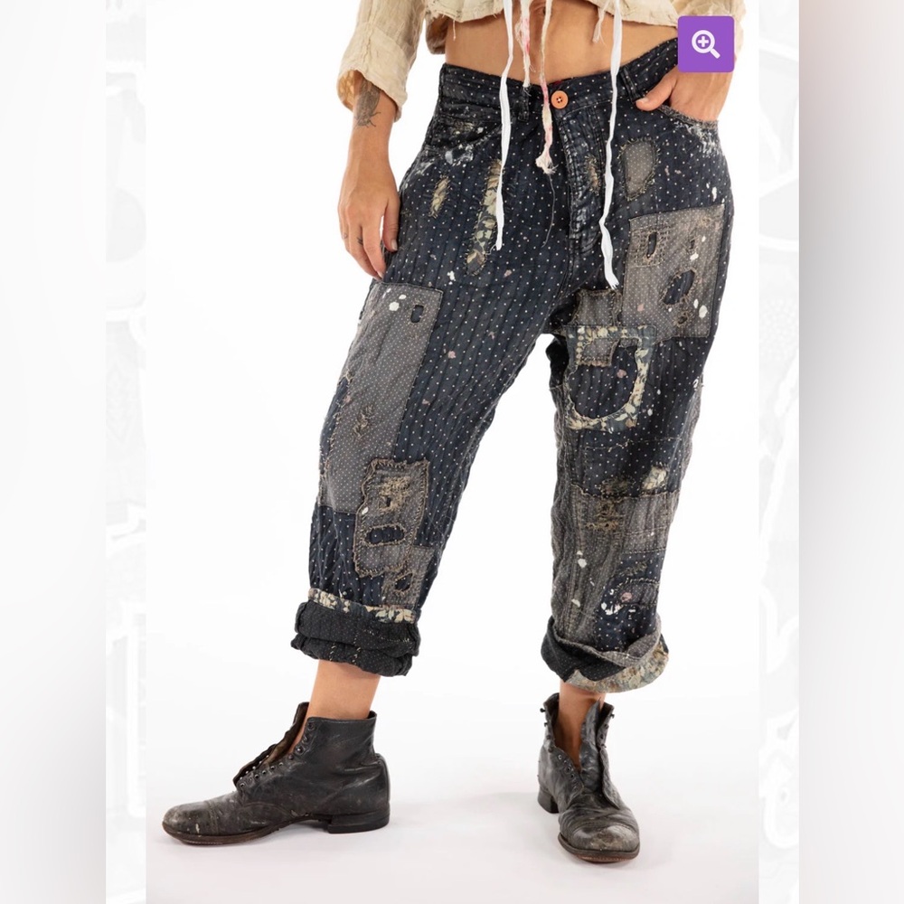 Magnolia Pearl Dot and Floral Miners Pants 495 Cossette